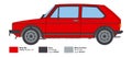 VW Golf GTI First Series (Italeri 1/24)