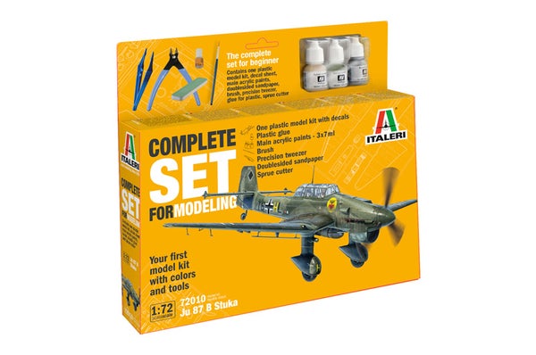 Junker Ju-87B Stuka - Complete Set For Modeling - Starter kit (Italeri 1/72)