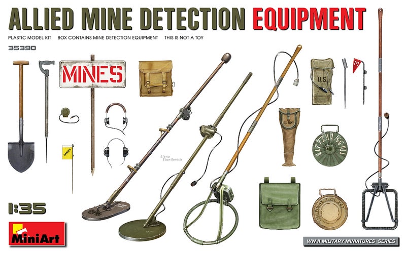 Allied mine detection equipment (MiniArt 1/35)