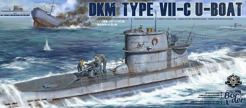 DKM Type VII-C U-Boat Upper Deck (Border Model 1/35)