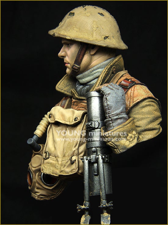 Young Miniatures 1/10 British LEWIS Gunner WWI