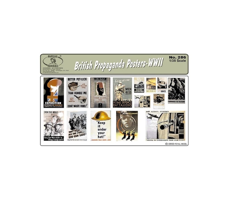 British Propaganda Posters-WWII (Royal Model 1/35)
